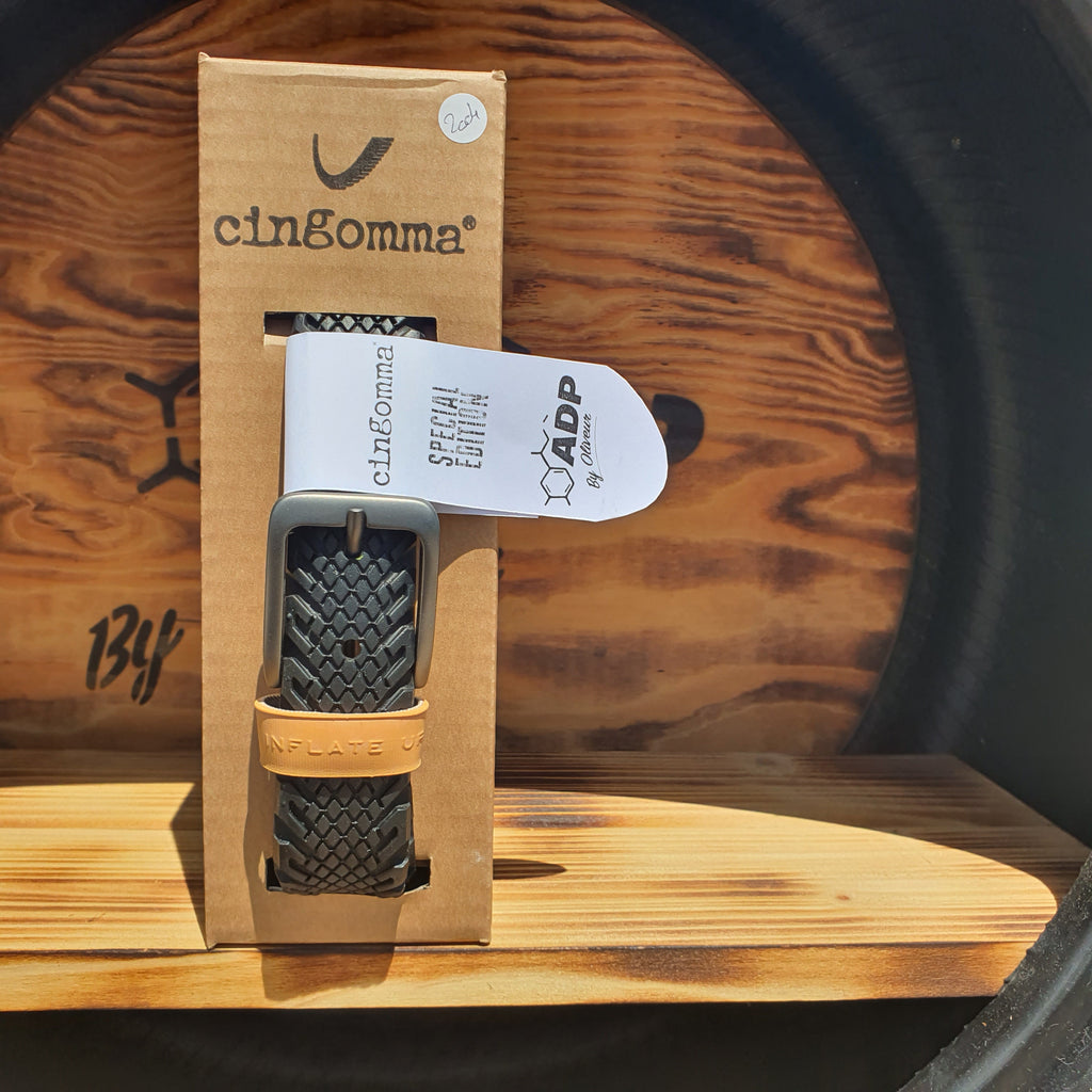 Ceinture en pneu recyclé Cingomma × ADP