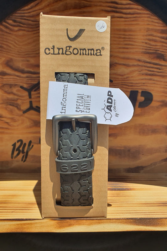 Ceinture en pneu recyclé  Cingomma Italie Edition Spéciale ADP By Oliveur #2006