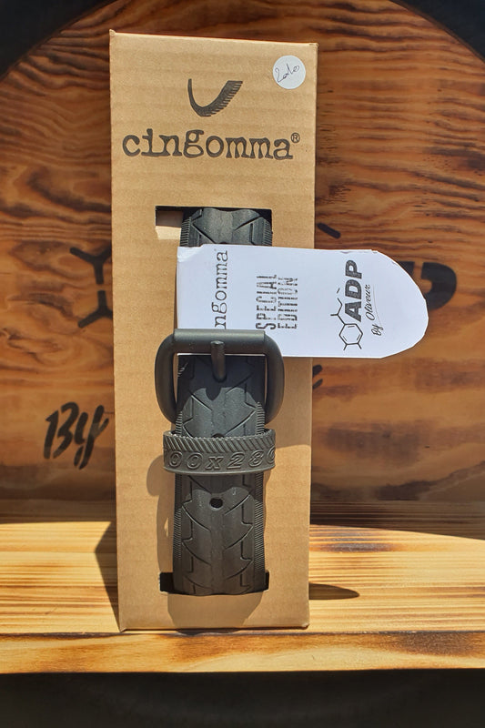 Ceinture en pneu recyclé  Cingomma Italie Edition Spéciale ADP By Oliveur #2010