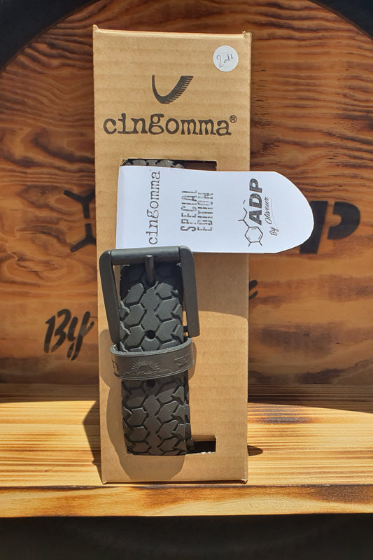 Ceinture en pneu recyclé  Cingomma Italie Edition Spéciale ADP By Oliveur #2011