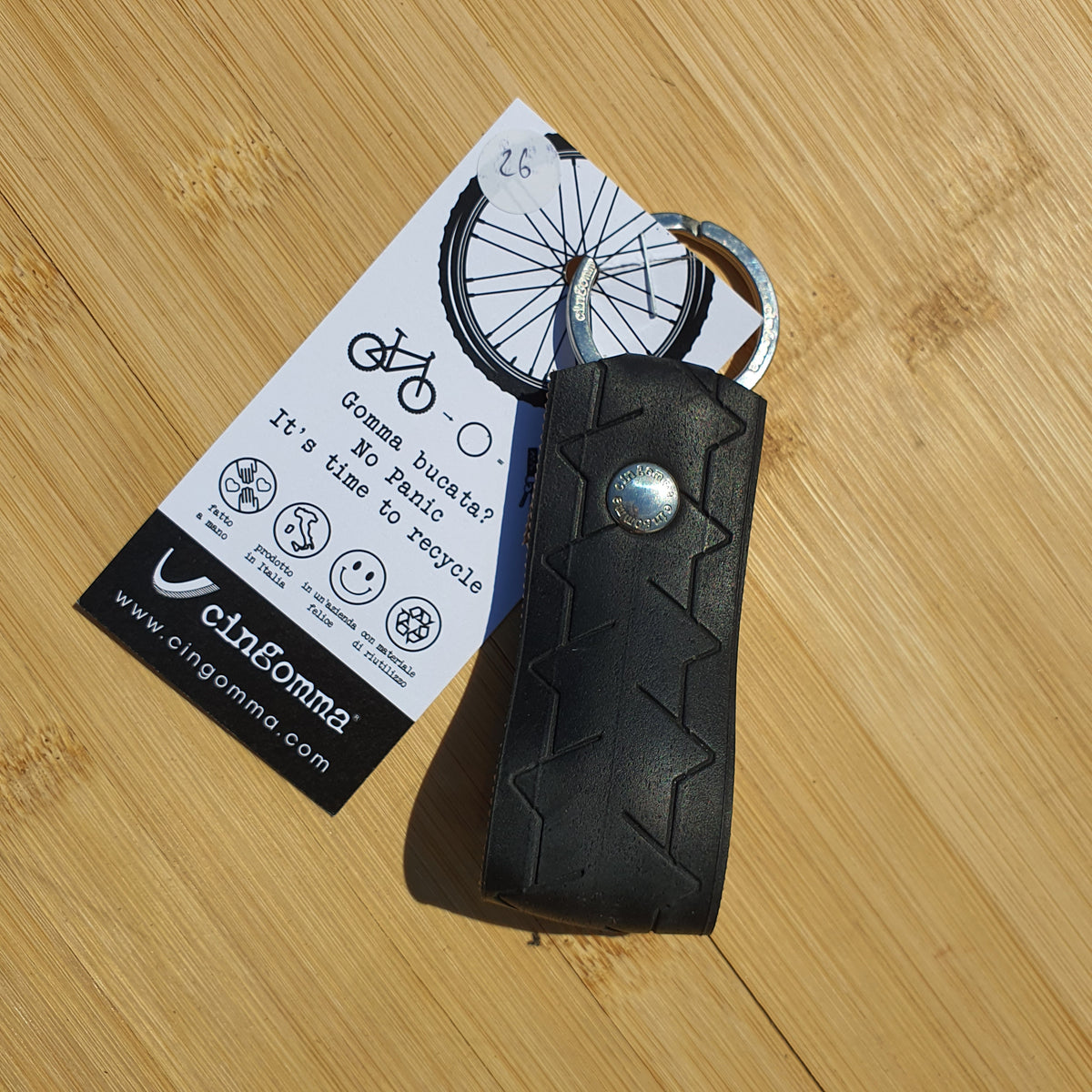 Porte-clés en pneu recyclé Cingomma