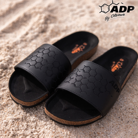 claquettes de padock vue dessus