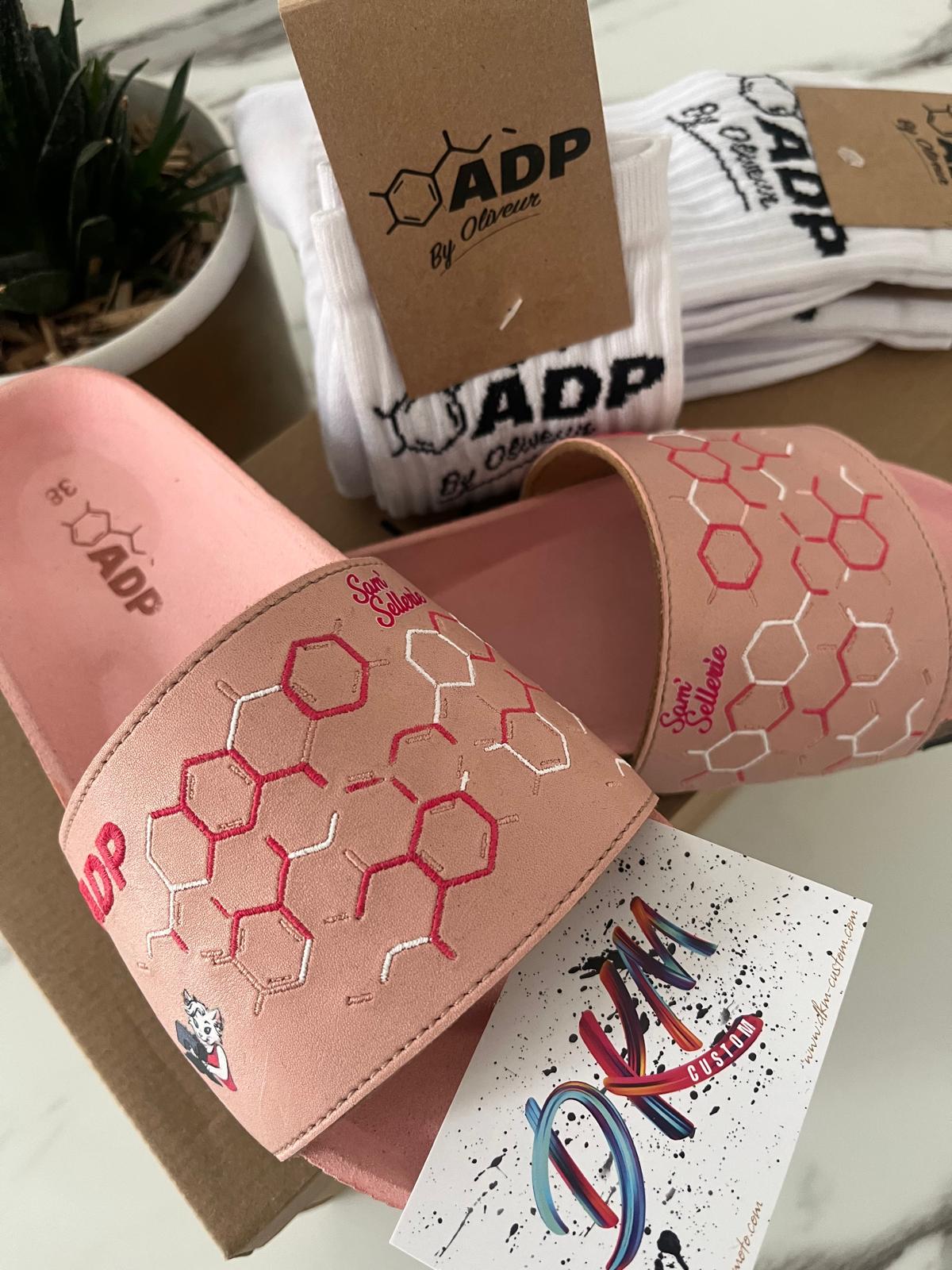 ADP Claquettes vegan pneu recyclé & liège naturel Personnalisées